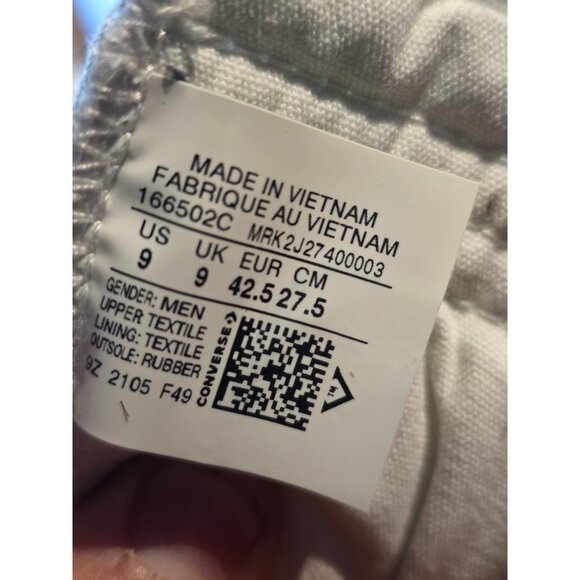 Converse Men's Size 9 Not A Chuck 70 Hi UNT1TL3D Sneakers Black High Top Shoes - Picture 11 of 13